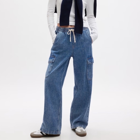 GAP Denim - NWT Gap High Rise Wide-Leg Pull-On Jeans